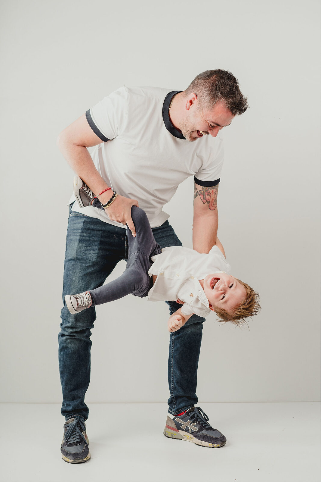 Familia en su sesión de fotografía en León